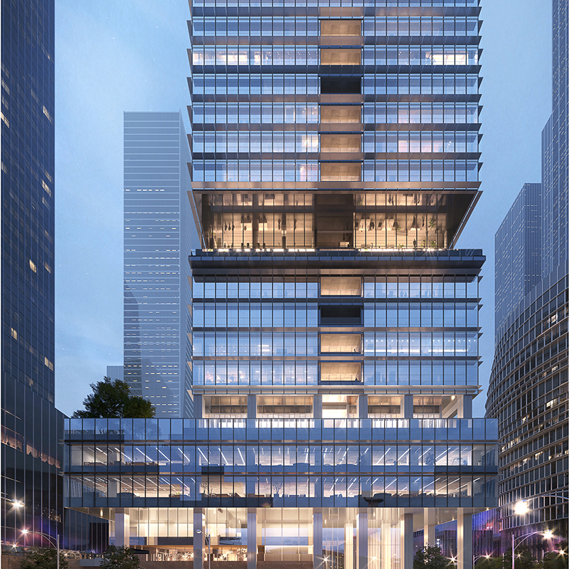 Project image of The application of key Zero-Carbon technology in the design of high-rise office building